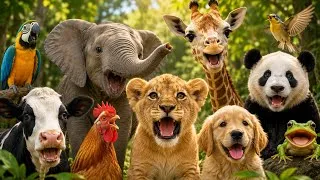 Thumbnail: Animal Sounds for Kids | Real Animal Sounds for Toddlers| Learn wild & Farm Animals | 4K