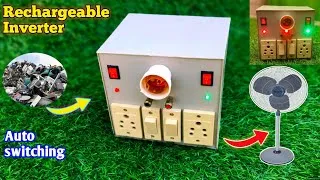 Thumbnail: पुराने कबाड़ से बनाया🥰 Professional Inverter | Rechargeable & Auto Switching