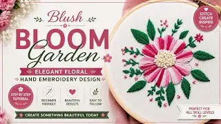 Thumbnail: Blush Bloom Garden 🌸 | Elegant Floral Hand Embroidery Design