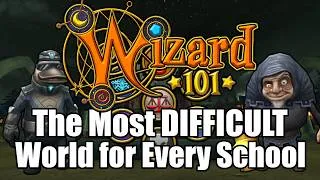 Thumbnail: The Most DIFFICULT World For Every School in Wizard101