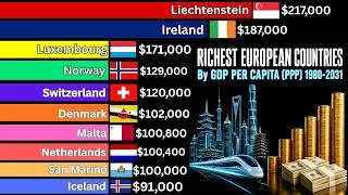 Thumbnail: Top Richest European Countries by GDP per Capita (PPP) 1980 - 2031