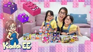 Thumbnail: 砌LEGO®模型|角色扮演|Exploring LEGO® Friends with Kala EE|心湖城的一天|遊樂場|時裝表演|花店|Pizza車|積木|玩具|廣東話教學|中文學習|親子活動