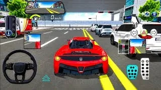 Thumbnail: 🔥 New Realistic Red Car Driving Gameplay | 3D Car Driving Simulator 🚘 | High Speed Drive