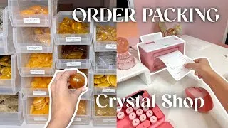 Thumbnail: Packing orders for my online crystal shop 💌
