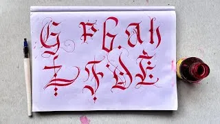 Thumbnail: Beautiful Gothic Calligraphy Letter Designs | Easy Alphabet Art with Pilot Parallel Pen |