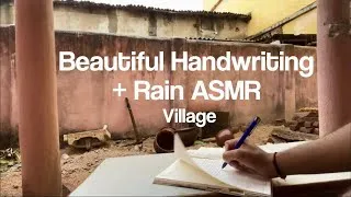 Thumbnail: 🎧 You Will Sleep in 10 Minutes✍️🌧️Rain Sounds+Beautiful Handwriting ASMR for Deep Sleep & Relaxation