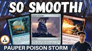 Thumbnail: BOULDER FOR ALL! Pauper Poison Storm gets mana fixing and hard removal to make the deck SO SMOOTH!