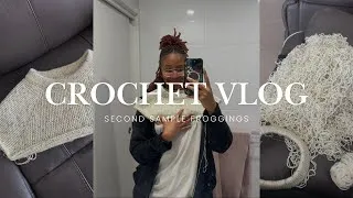 Thumbnail: two crochet designs, many many frogs | kalisthreads vlog