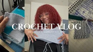 Thumbnail: I frogged all of my wips and started designing a new sweater | crochet vlog