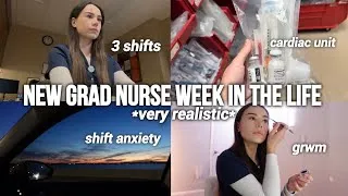 Thumbnail: WEEK IN THE LIFE OF A NURSE | 3 shifts, cardiac unit, keeping it real