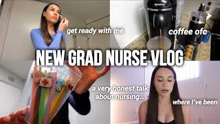 Thumbnail: NEW GRAD NURSE VLOG | 2 shifts in a row + a very honest talk about bedside nursing 