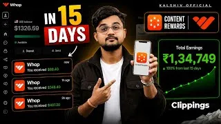 Thumbnail: I Tried Whop Clipping In Telugu For 15 Days | Earn Money On Whop AI (Passive Income)