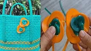 Thumbnail: Plastic wire  Flower 🌼  making, Plastic Flower 