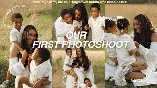 Thumbnail: OUR FIRST FAMILY PHOTOSHOOT 🤍 | A Few Days In My Life As A Single Christian Twin Mom