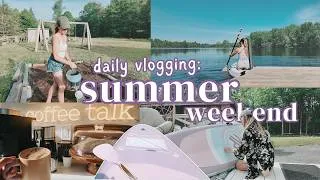 Thumbnail: a slow june weekend 🌸 garden days, failed projects & finally paddle boarding
