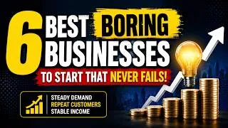 Thumbnail: 6 Boring Businesses That Never Fail in India | Evergreen Business Ideas