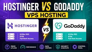 Thumbnail: Hostinger vs GoDaddy VPS Hosting 🔥 Which VPS is Better?