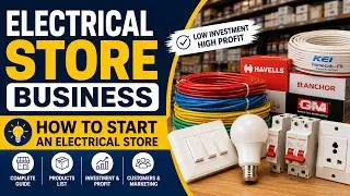 Thumbnail: How to Start an Electrical Store Business | Electrical Shop Business | Complete Guide