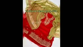 Thumbnail: #Handmade                                                      Traditional Kundan Gotta Suits