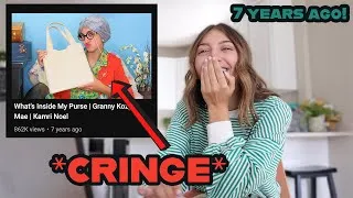 Thumbnail: Reacting to my CHILDHOOD videos *CRINGE*