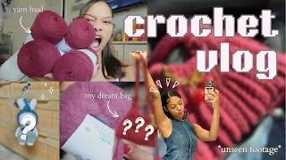 Thumbnail: crochet vlog | unfinished crochet videos in one big vlog 📹🧶
