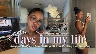 Thumbnail: DISCIPLINE DIARIES 🎧 | deleting social media + doing everything i've been putting off  + no spending