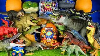 Thumbnail: Jurassic World Unboxing Review Asmr Dinosaur T-rex Carnotaurus D-rex Raptor Blue Mosasaurus ZURU Egg