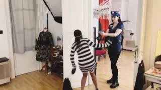 Thumbnail: Cop vs Prisoner! Unexpected Arrest at the Halloween Party | Police Roleplay