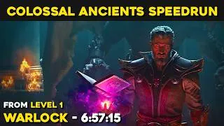 Thumbnail: LEVEL 1 TO COLOSSAL ANCIENTS WARLOCK SPEEDRUN | 6:57:15 | WORLD RECORD | DIABLO 2 RESURRECTED