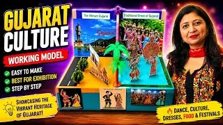 Thumbnail: Amazing Gujarat culture Model for School Exhibition | Easy & Beautiful/Gujrat model/Kansal Creation