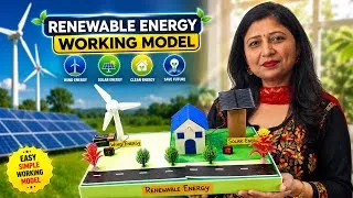Thumbnail: Easy Renewable Energy Project | Wind Turbine & Solar Panel Working Model/Kansal Creation