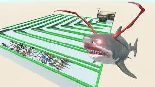 Thumbnail: ESCAPE FROM ALIEN MEGALODON #1 - ARBS - Animal Revolt Battle Simulator
