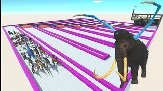 Thumbnail: ESCAPE FROM ALIEN MAMMOTH - Animal Revolt Battle Simulator