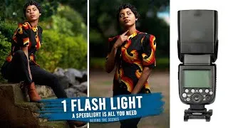 Thumbnail: Outdoor Portrait Photography with a Single Speed light for beginners off camera Flash Photography