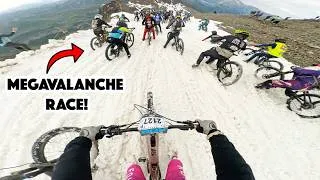 Thumbnail: MEGAVALANCHE Race Run! Huge CRASH!