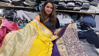 Thumbnail: Premium Banarasi Sarees💥Rakhi special discount💥🎁💥 Khaddi Gorgette🔥Katan Silk🔥Dola Silk💥Gajji Silk🔥