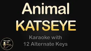 Thumbnail: KATSEYE - Animal Karaoke Instrumental Lower Higher Male & Original Key