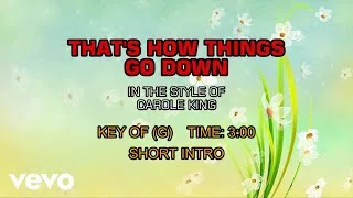 Thumbnail: Carole King - That's How Things Go Down (Karaoke)