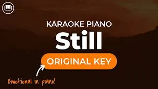 Thumbnail: KAROL G, Bruno Mars - Still (HD Piano Karaoke with Lyrics)