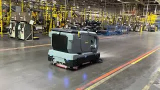 Thumbnail: The Karcher KIRA B 200 autonomous scrubber 