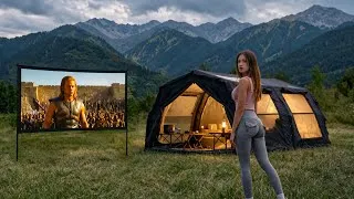 Thumbnail: Escaping the Stress | Solo Camping in an Inflatable tent, Relaxing ASMR