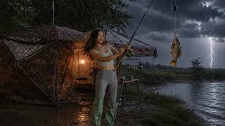 Thumbnail: Heavy Rain Camping | Strong Winds & Lake Fishing