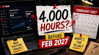 Thumbnail: How to Hit 4,000 Watch Hours Fast (Before Policies Change!)