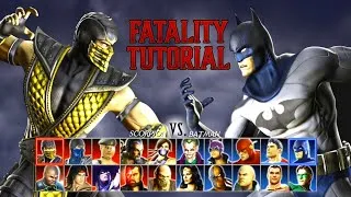 Thumbnail: MORTAL KOMBAT VS DC UNIVERSE ALL FATALITIES & BUTTON COMBOS