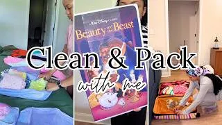 Thumbnail: CLEAN & PACK WITH ME | cleaning motivation, packing for vacation | Karmen Kay