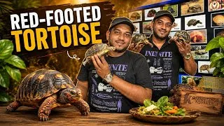 Thumbnail: Everything You Need to Know About Red-Footed Tortoises 🐢 | Karnataka Aquarium