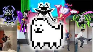 Thumbnail: Toby Fox posing for Temmie be like: