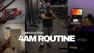 Thumbnail: MY 4AM MORNING ROUTINE | productive habits, reprogramming my brain + training my body 