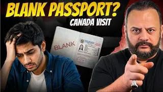 Thumbnail: Blank Passport Se Canada Visitor Visa Mil Sakta Hai? 🇨🇦 | Canada Visa 2026 Full Guide