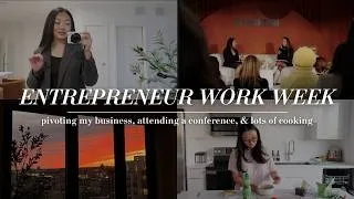 Thumbnail: VLOG: pivoting my business, attending a conference, being a homebody entrepreneur, & cooking